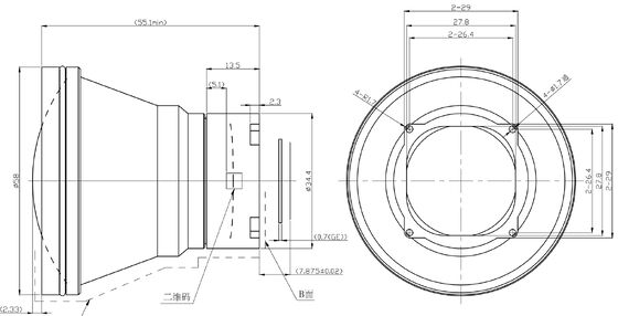 FWD-55 55mm F1.1 1280×1024@12μm LWIR Motorized Zoom Lens — Chalcogenide Series for Thermal Imaging
