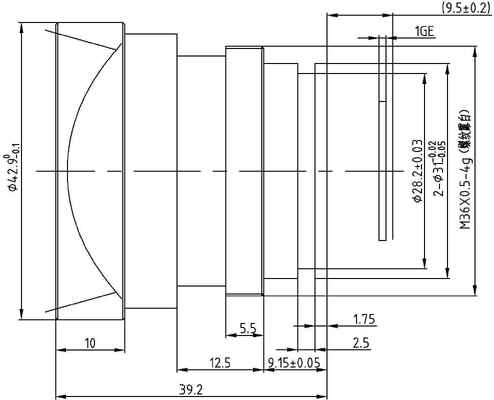 FWD-35 35mm F1.0 1280×1024@12μm LWIR Motorized Zoom Lens with 8-12 μm Wavelength for Thermal Imaging