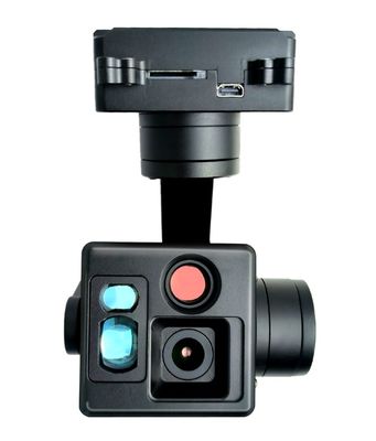 Two fixed focal length EO +1100m LRF Small Gimbal Camera
