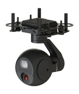 45x Hybrid Zoom + Thermal Imaging PTZ Camera System HDMI And IP Dual Output Small Gimbal