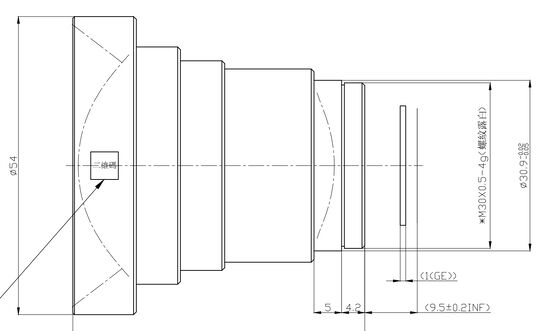 FWD-14 14mm F1.0 1280×1024@12μm LWIR โมเตอร์ซูมเลนส์