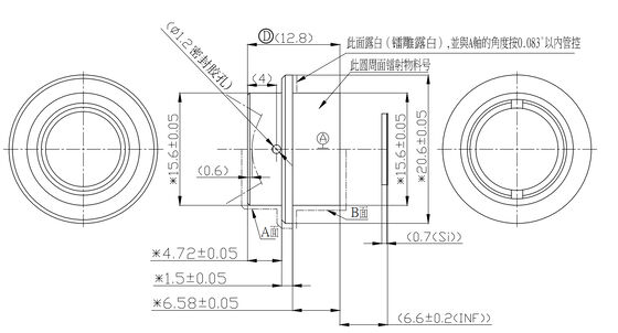 FWD-9.1 9.1mm F1.1 640×512@12μm LWIR โมเตอร์ซูมเลนส์ ความยาวคลื่น 8-12 μm สําหรับการถ่ายภาพทางความร้อน